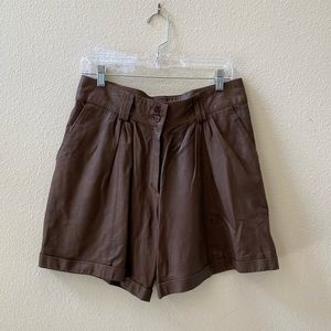 ZARA leather shorts